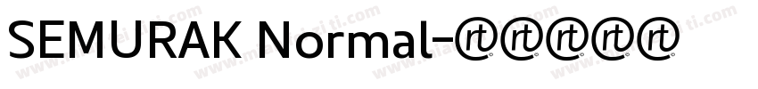 SEMURAK Normal字体转换